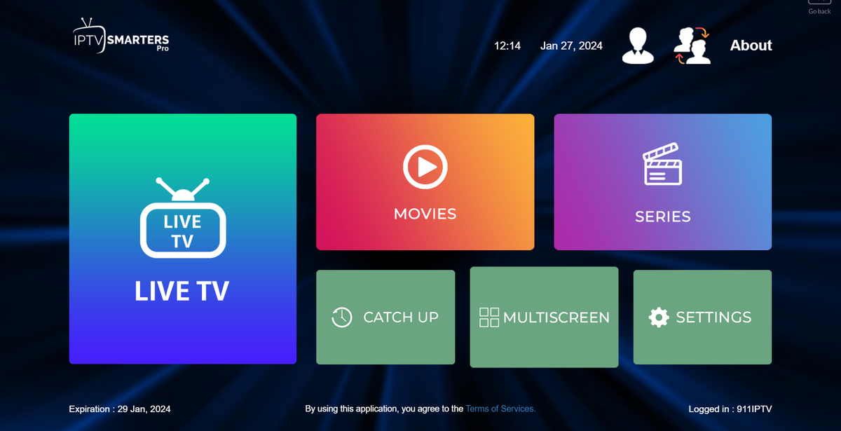 Paso 4 para instalar IPTV en Smart TV con IPTV Smarters Pro